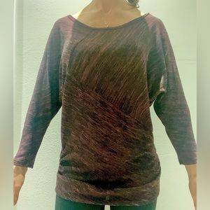 Black Burgundy Lightweight Sweater Top